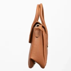 TORRENTE Sac à main type docteur à rabat 32x14x22,5cm Femme MARRON Sale