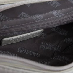 GEORGES RECH Sac à rabat avec anneau argenté taysir 24x5x14cm Femme BLANC ECRU Discount