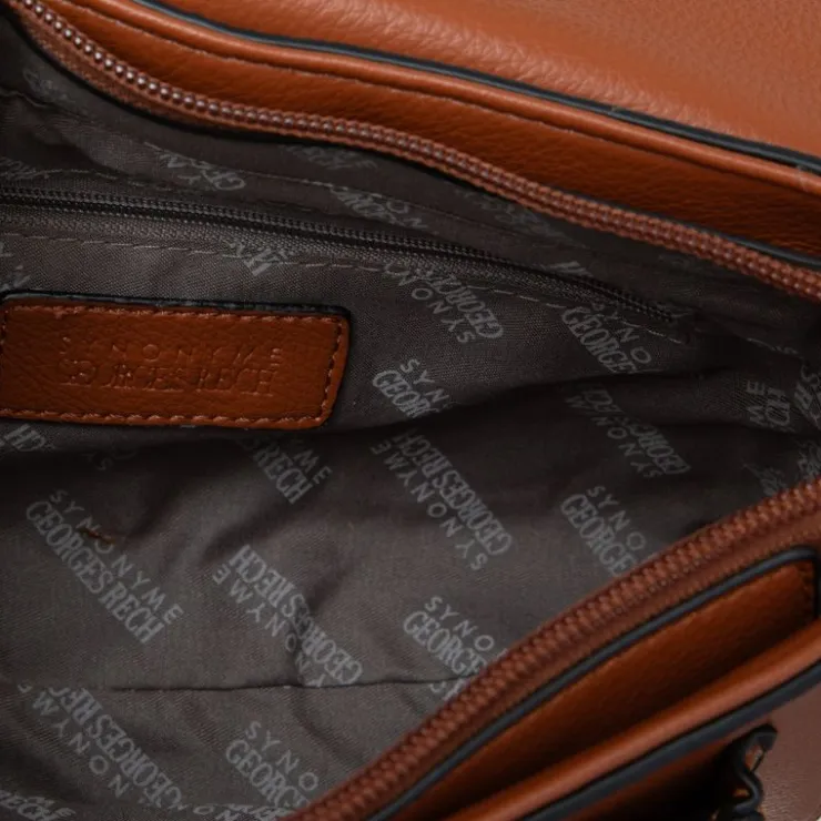 GEORGES RECH Sac à rabat avec clip radja 24x9x16,5 cm Femme MARRON Hot