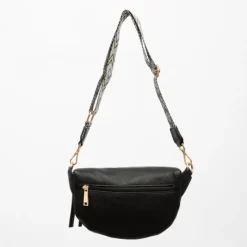 GEORGES RECH Sac banane sigrid anse tissé motit ethnique 27x7x15cm Femme NOIR Best