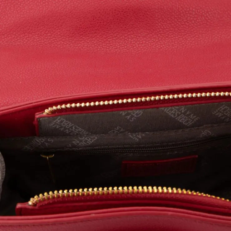 GEORGES RECH Sac bandouliere roselyse motif serpent avec cadenas doré 22x15x8cm Femme ROUGE Hot