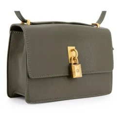 GEORGES RECH Sac bandouliere roselyse motif serpent avec cadenas doré 22x15x8cm Femme KAKI Discount