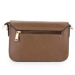 GEORGES RECH Sac bandouliere similicuir motif serpent clippé avec anse amovible radja 22x15x7cm Femme MARRON