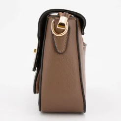 GEORGES RECH Sac bandouliere similicuir motif serpent clippé avec anse amovible radja 22x15x7cm Femme MARRON