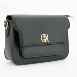 GEORGES RECH Sac bandouliere similicuir motif serpent clippé avec anse amovible radja 22x15x7cm Femme VERT FONCE Best