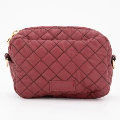 O BAG Sac bandoulière chaînette amovible matelassé Femme BORDEAUX Outlet