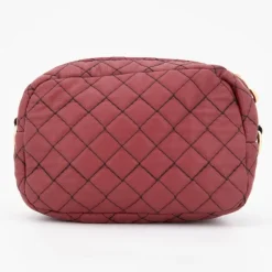 O BAG Sac bandoulière chaînette amovible matelassé Femme BORDEAUX Outlet