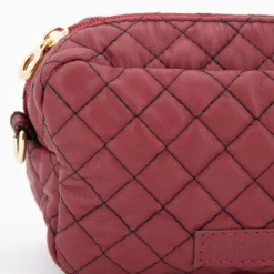 O BAG Sac bandoulière chaînette amovible matelassé Femme BORDEAUX Outlet