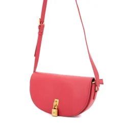 GEORGES RECH Sac bandoulière motif serpent romelie avec cadenas décoratif doré 27x15x7cm Femme ROUGE