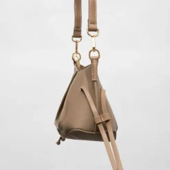 GEORGES RECH Sac besace thu 28x11x17cm anse amovible Femme MARRON CLAIR Discount