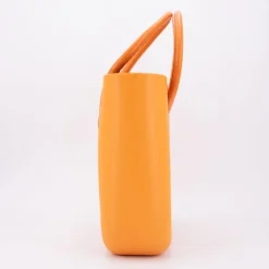 O BAG Sac cabas épaule pochette tweed zip 38x30x10cm Femme ORANGE Clearance