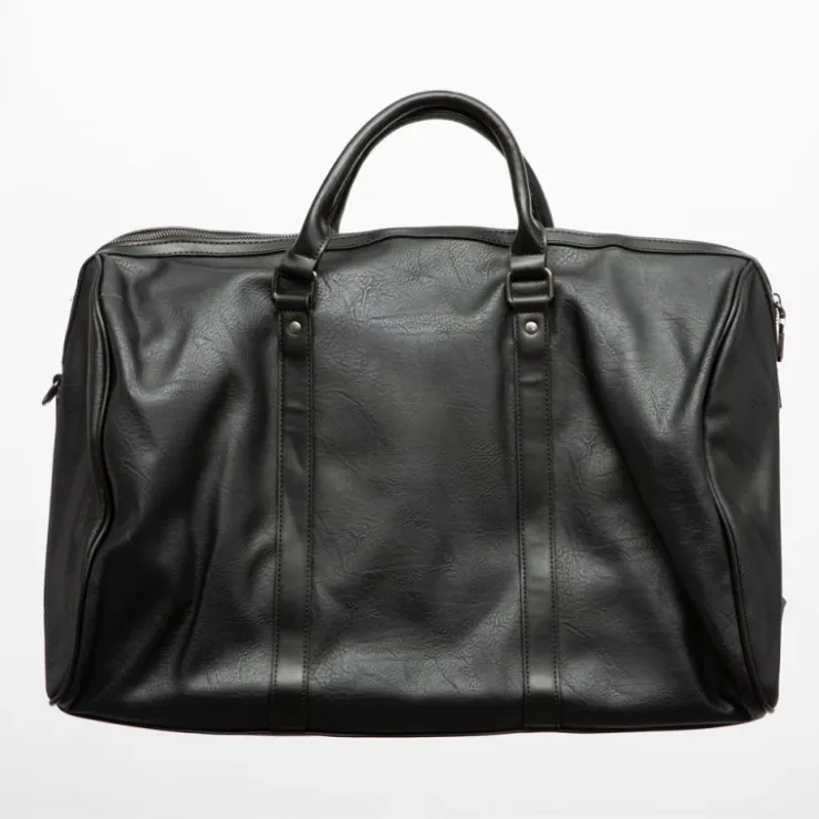 TORRENTE Sac de voyage similicuir avec anse amovible 50x26x28cm Homme NOIR Sale
