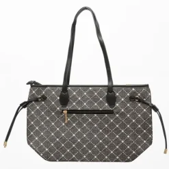 TORRENTE Sac double à motif à carreaux petit modèle 35x14x27cm Femme NOIR Outlet