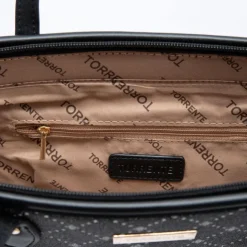 TORRENTE Sac double à motif à carreaux petit modèle 35x14x27cm Femme NOIR Outlet
