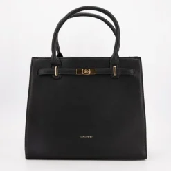 TORRENTE Sac double camel grand modele 32x30x12 cm Femme NOIR Best