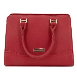 TORRENTE Sac double camel petit modele 27x20x8 cm Femme ROUGE