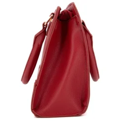 TORRENTE Sac double camel petit modele 27x20x8 cm Femme ROUGE