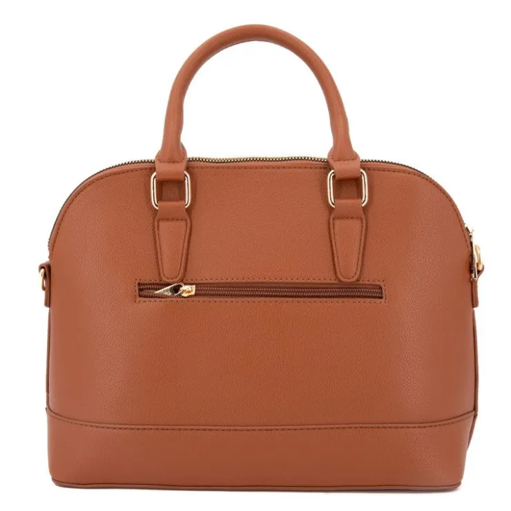 TORRENTE Sac double petit modèle 30x24x10cm Femme MARRON Discount