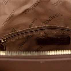 TORRENTE Sac double petit modèle 30x24x10cm Femme MARRON FONCE New