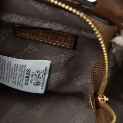 GEORGES RECH Sac imprimé léopard taissir 20x10x18cm avec trousse amovible Femme MARRON