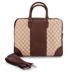 BILL TORNADE Sac ordinateur à motif Femme BEIGE Clearance