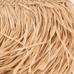 ANTIK BATIK Sac paille 17x23cm lybie à franges bandoulière Femme BEIGE Online