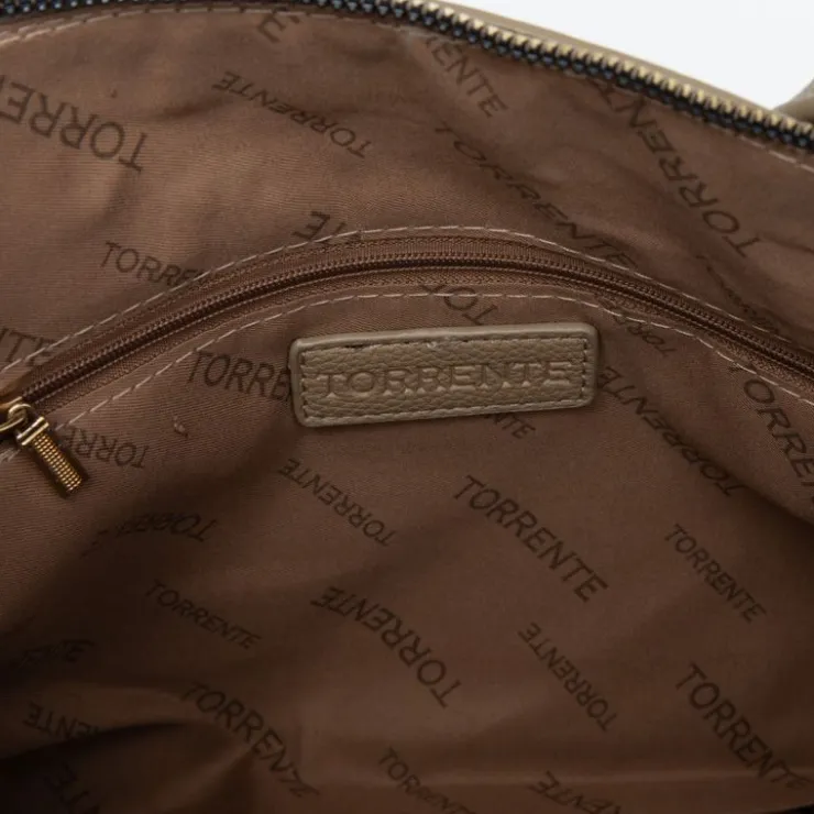 TORRENTE Sac petit modèle imprimé serpent similicuir anse ajustable 35x24x10cm Femme BEIGE Hot