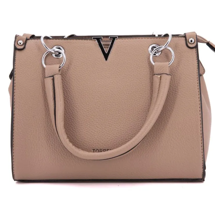 TORRENTE Sac shopper petit modèle 24x20x8cm Femme MARRON CLAIR Best