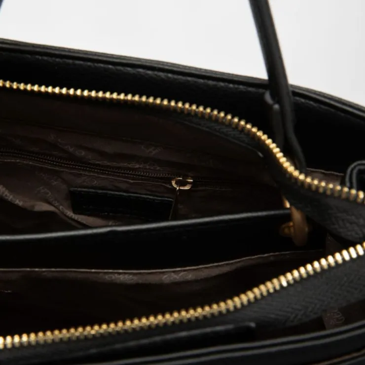 GEORGES RECH Sac shopper trycia 25x12,5x20cm avec anse amovible Femme NOIR Clearance