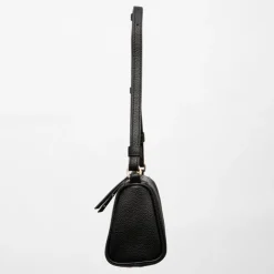 GEORGES RECH Sac similicuir grainé tya avec logo doré 22,5x9,5x13,5 cm Femme NOIR