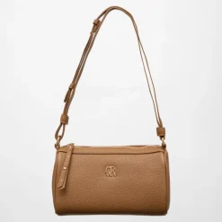 GEORGES RECH Sac similicuir grainé tya avec logo doré 22,5x9,5x13,5 cm Femme MARRON Best