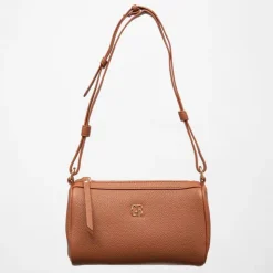 GEORGES RECH Sac similicuir grainé tya avec logo doré 22,5x9,5x13,5 cm Femme MARRON CLAIR Sale