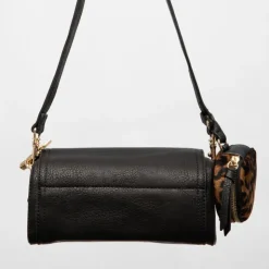 GEORGES RECH Sac similicuir tulay 22x8x11cm avec trousse imprimé léopard Femme NOIR Outlet