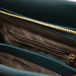 GEORGES RECH Sac tracie trapèze similicuir effet serpent 34,5x13x24cm Femme BLEU New