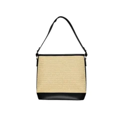 PIECES Sac vilda en paille avec anse Femme NOIR Online