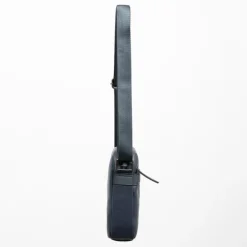 TORRENTE Sacoche avec anse ajustable similicuir 26x30x8cm Homme BLEU FONCE New