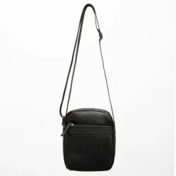 TORRENTE Sacoche avec anse ajustable similicuir 26x30x8cm Homme NOIR New