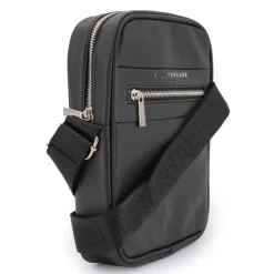 BILL TORNADE Sacoche bandoulière brillant Homme NOIR Discount