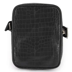 BILL TORNADE Sacoche bandoulière croco Homme NOIR Hot