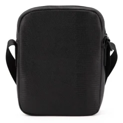 BILL TORNADE Sacoche motif reptile 25x20x4,5cm Mixte NOIR New