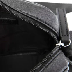 TORRENTE Sacoche similicuir grainé ajustable 25x18x7cm Homme NOIR Sale