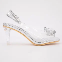 LAURA VITA Sandale a talon mira01 blanc 35/41 Femme ARGENT Sale