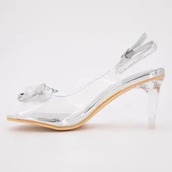 LAURA VITA Sandale a talon mira01 blanc 35/41 Femme ARGENT Sale