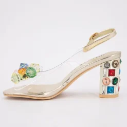 LAURA VITA Sandale a talon missy01 de 35/41 Femme OR Clearance