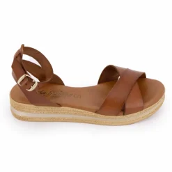 CARLA TORTOSA Sandale compense 14327 t36-41 Femme MARRON Sale