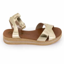 CARLA TORTOSA Sandale compense 14327 t36-41 Femme OR Sale