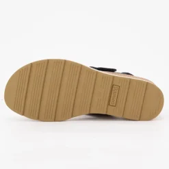CAPRICE Sandale compensee nubuck olive 36/41 Femme BLEU FONCE Best