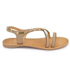LES TROPEZIENNES PAR M.BELARBI Sandale Hanano taupe-or Femme BEIGE Best