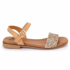 BIOSTOCK Sandale plate bride à paillettes Femme MULTICOLORE Sale