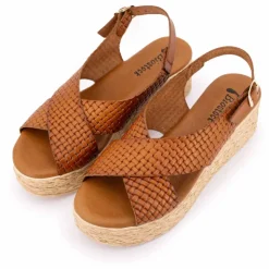 BIOSTOCK Sandale plateforme grabado 1130 63358 t36/40 Femme MARRON Clearance